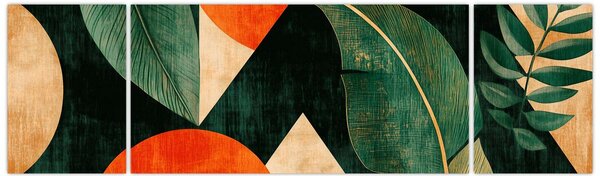 Obraz - Geometrické přírodní motivy II. (170x50 cm)