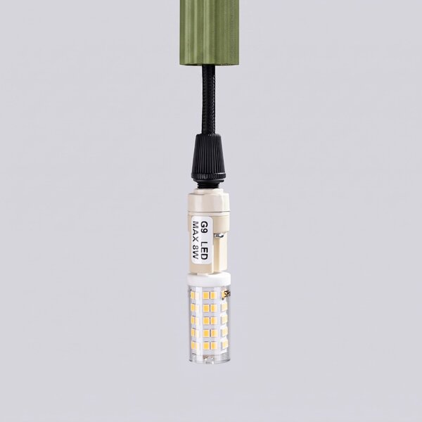 Sollux Lighting Závěsné svítidlo ARCHE 1 olivově zelené