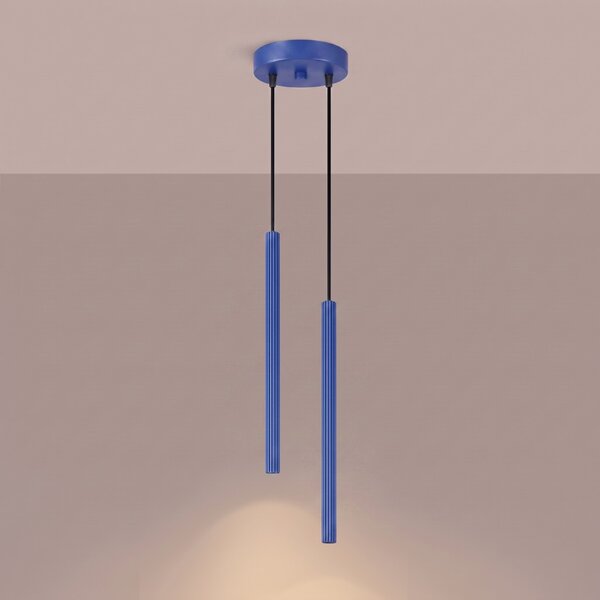 Sollux Lighting Závěsné svítidlo ARCHE 2P ultramarín
