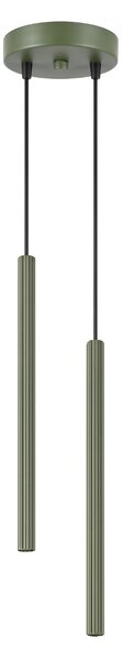 Sollux Lighting Závěsné svítidlo ARCHE 2P olivově zelené
