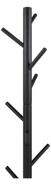 Černý věšák z kaučukového dřeva ø 36x170 cm Bro – Spinder Design
