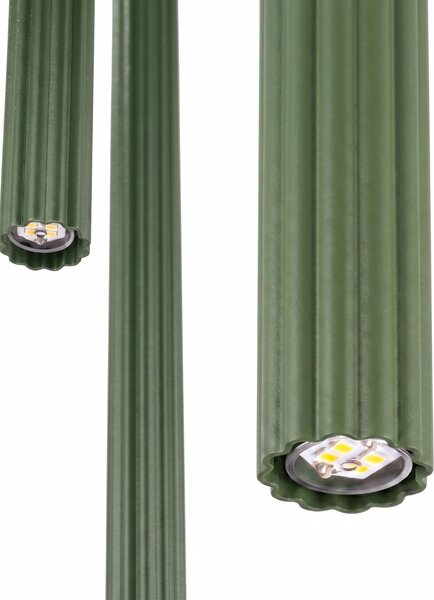 Sollux Lighting Závěsné svítidlo ARCHE 3P olivově zelené