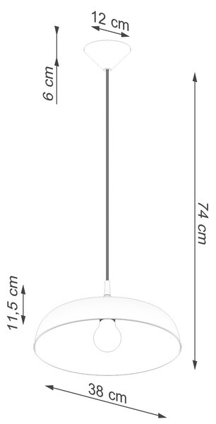 Sollux Lighting Závěsné svítidlo GINA ultramarín