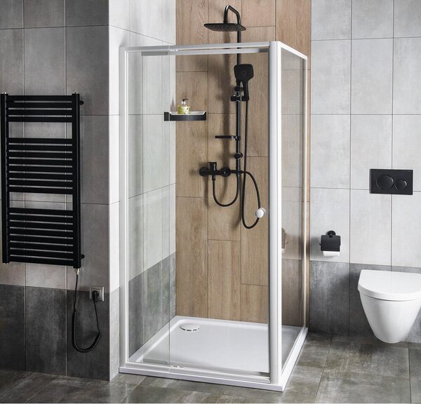 Otočné sprchové dveře AMICO 1040-1220x1850 mm, čiré sklo