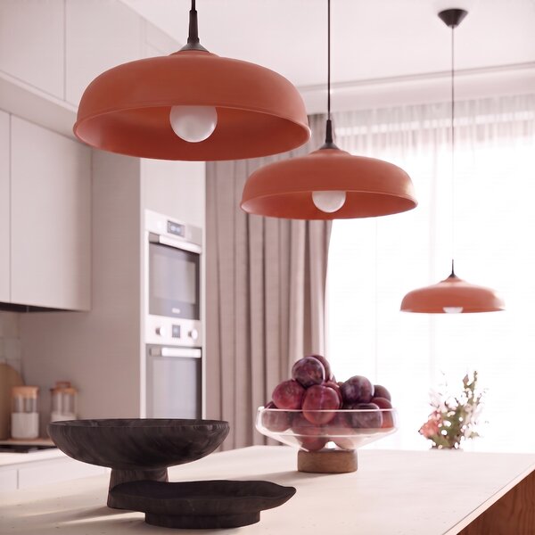 Sollux Lighting Závěsné svítidlo GINA okrově červené