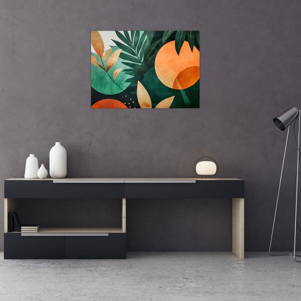 Obraz - Geometrické přírodní motivy (70x50 cm)