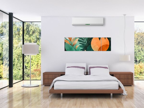 Obraz - Geometrické přírodní motivy (170x50 cm)