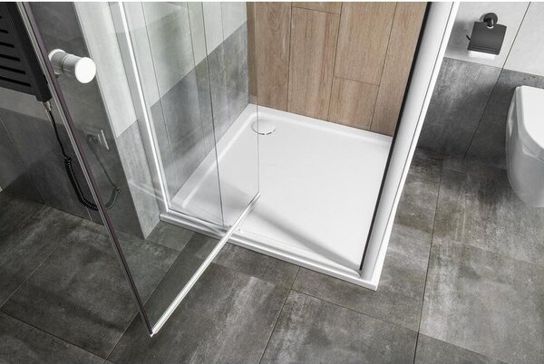 Otočné sprchové dveře AMICO 1040-1220x1850 mm, čiré sklo
