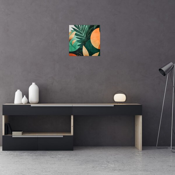Obraz - Geometrické přírodní motivy (30x30 cm)