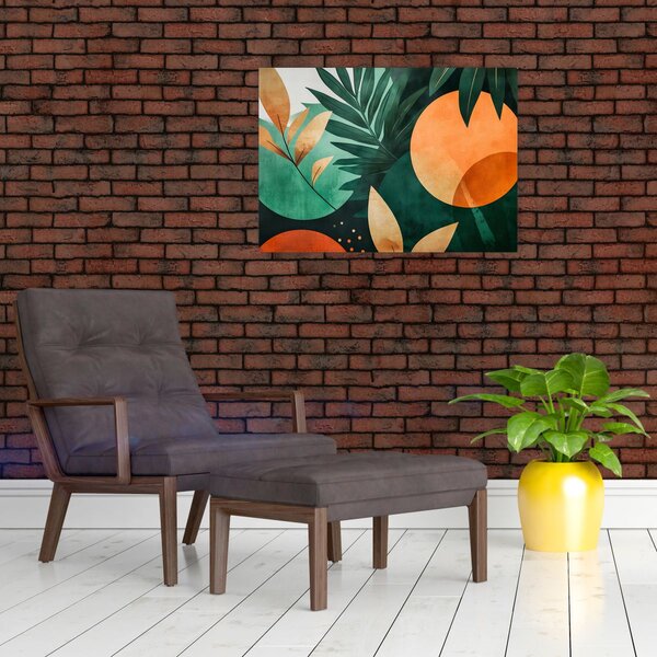 Obraz - Geometrické přírodní motivy (70x50 cm)