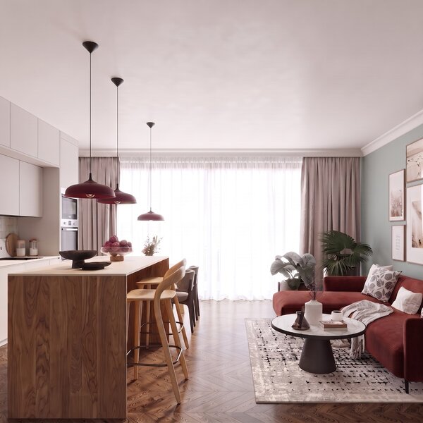 Sollux Lighting Závěsné svítidlo GINA bordó