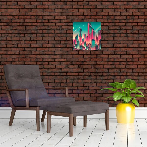 Obraz - Velkoměsto v pop-art stylu (30x30 cm)