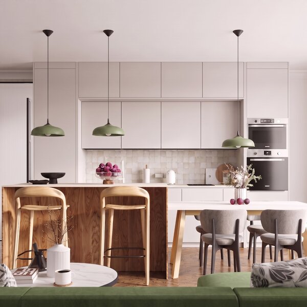 Sollux Lighting Závěsné svítidlo GINA olivově zelené