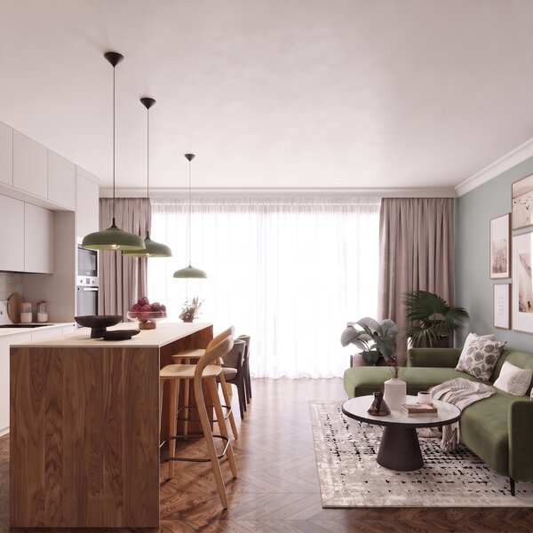 Sollux Lighting Závěsné svítidlo GINA olivově zelené