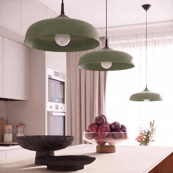 Sollux Lighting Závěsné svítidlo GINA olivově zelené