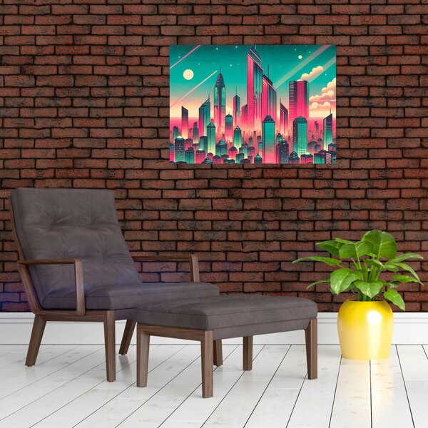 Obraz - Velkoměsto v pop-art stylu (70x50 cm)