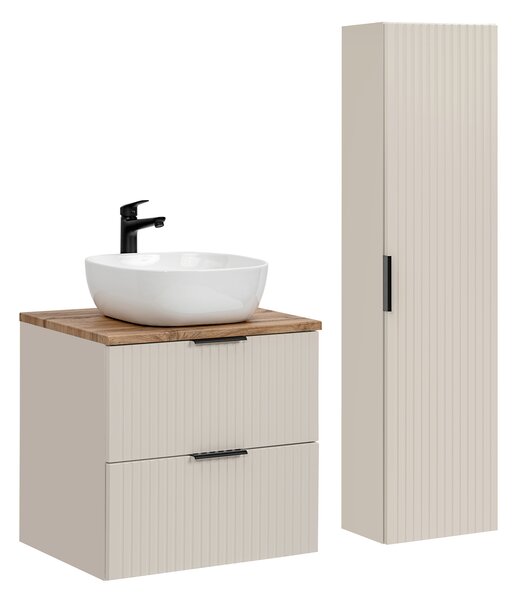 Comad Set koupelnového nábytku Adel Cashmere 60 dub wotan/kašmír mat