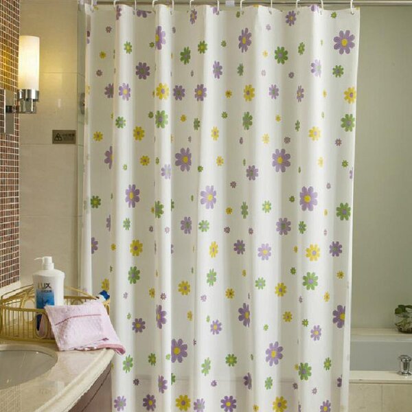Aqualine sprchový závěs 200x180 cm bílá-vícebarevná ZV014