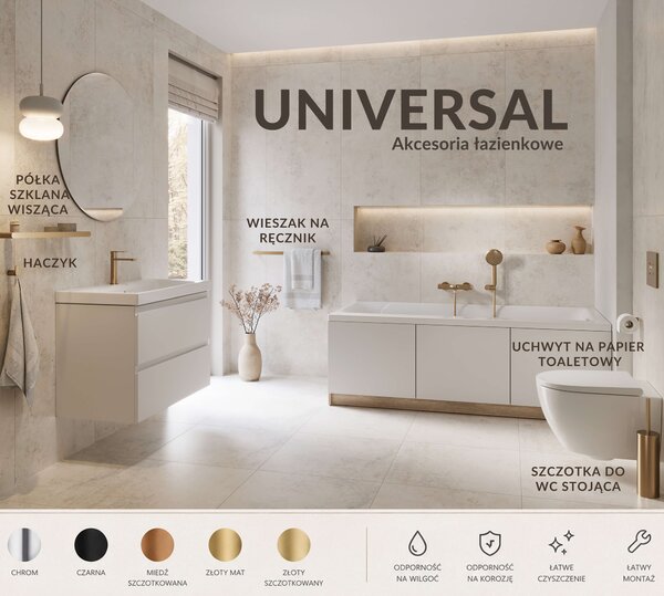 Cersanit Universal záchodová štětka stojací měděná S951-879