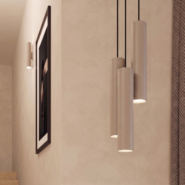 Sollux Lighting Závěsné svítidlo LAGOS 3L taupe