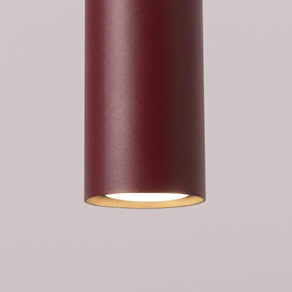 Sollux Lighting Závěsné svítidlo LAGOS 1 bordó