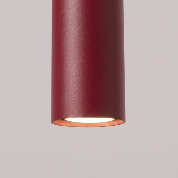 Sollux Lighting Závěsné svítidlo LAGOS 3L bordó