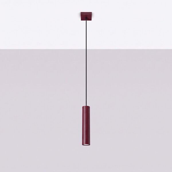 Sollux Lighting Závěsné svítidlo LAGOS 1 bordó
