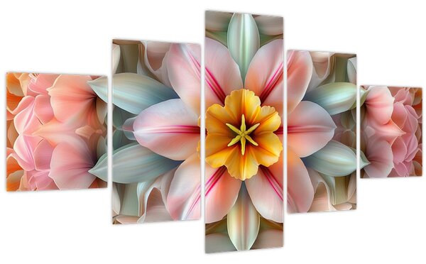 Obraz - Kaleidoskopický květ (125x70 cm)