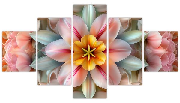 Obraz - Kaleidoskopický květ (125x70 cm)