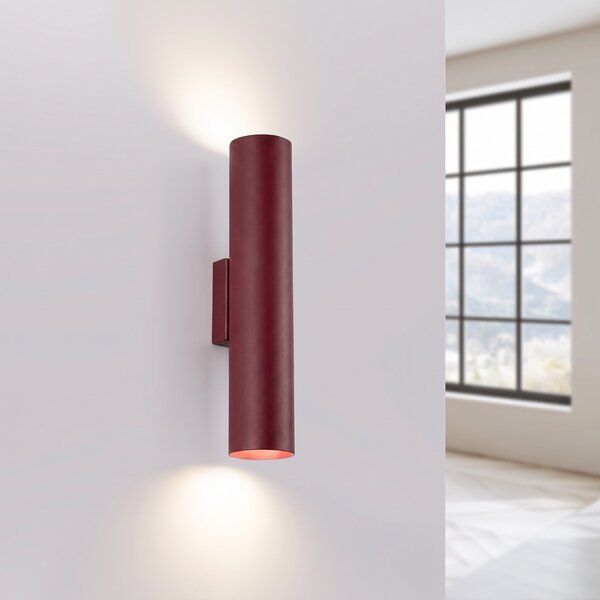 Sollux Lighting Nástěnné svítidlo LAGOS 2 bordó