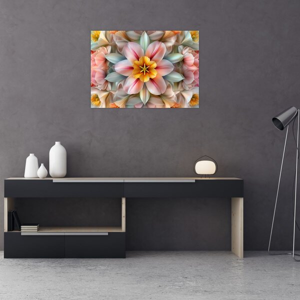 Obraz - Kaleidoskopický květ (70x50 cm)