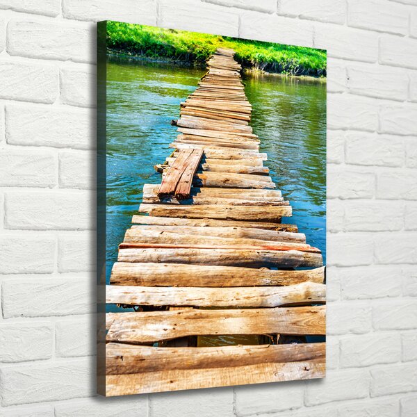 Vertikální Foto obraz canvas Dřevěný most ocv-102004373