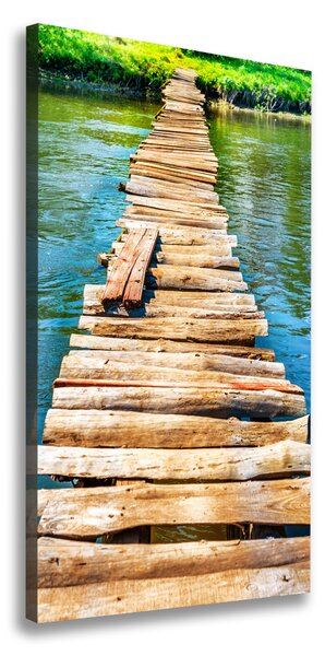 Vertikální Foto obraz canvas Dřevěný most ocv-102004373