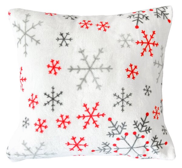XPOSE® Mikroplyšový povlak na polštář SNOWFALL 40x40 cm