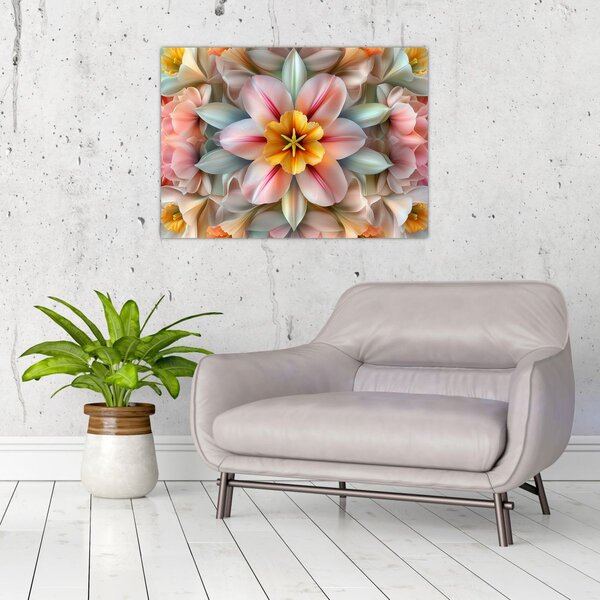 Obraz - Kaleidoskopický květ (70x50 cm)