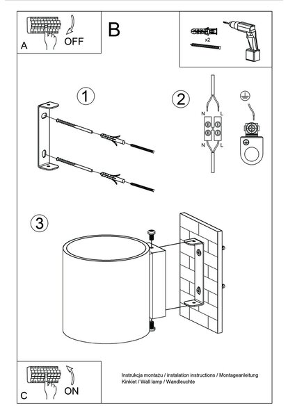 Sollux Lighting Nástěnné svítidlo ORBIS 1 bordó