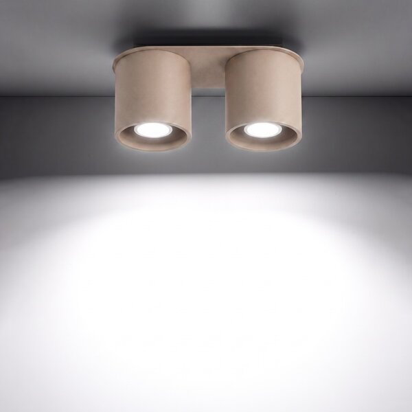 Sollux Lighting Stropní svítidlo ORBIS 2 taupe