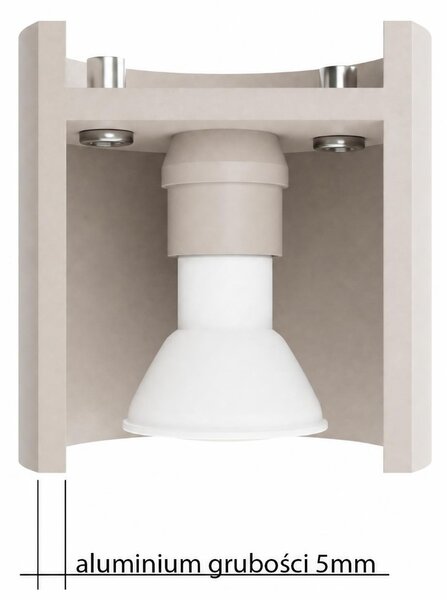 Sollux Lighting Nástěnné svítidlo ORBIS 1 taupe