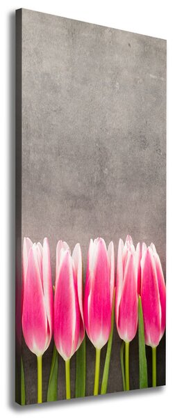 Vertikální Foto obraz na plátně Růžové tulipány ocv-102142486