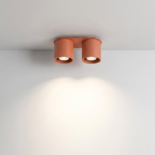 Sollux Lighting Stropní svítidlo ORBIS 2 okrově červené
