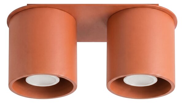 Sollux Lighting Stropní svítidlo ORBIS 2 okrově červené