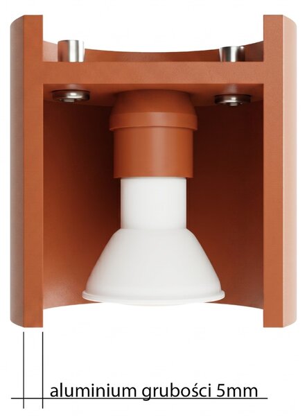 Sollux Lighting Nástěnné svítidlo ORBIS 1 okrově červené