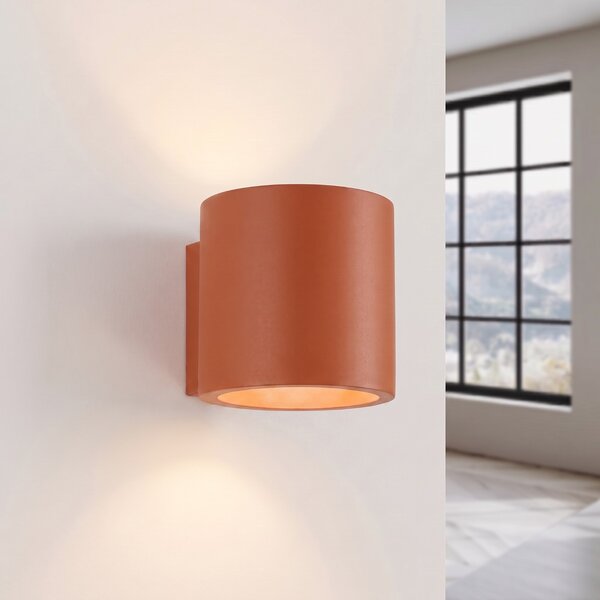 Sollux Lighting Nástěnné svítidlo ORBIS 1 okrově červené