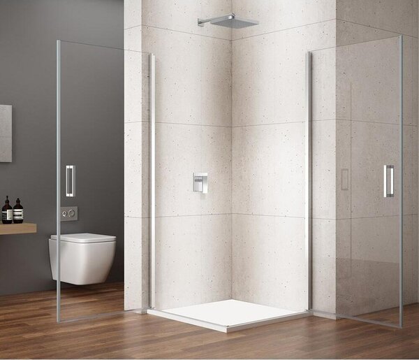 Rohový sprchový kout LORO 900x900 mm, rohový vstup