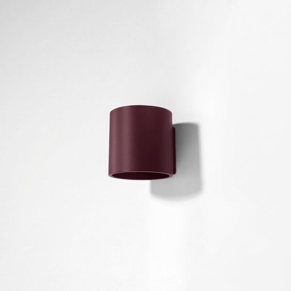 Sollux Lighting Nástěnné svítidlo ORBIS 1 bordó