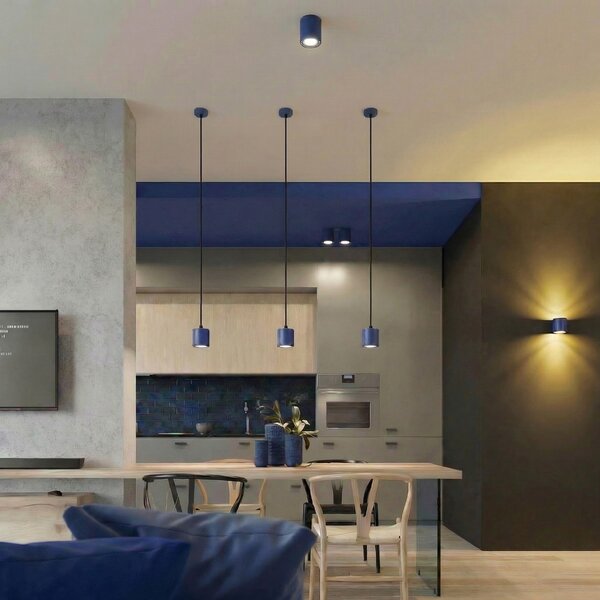 Sollux Lighting Nástěnné svítidlo ORBIS 1 ultramarín