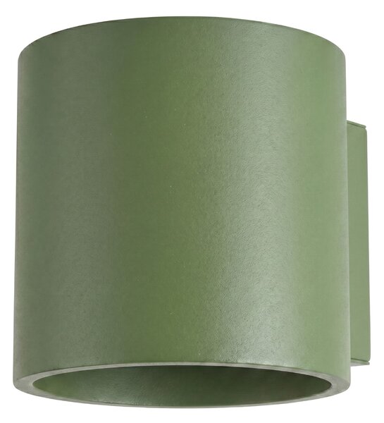 Sollux Lighting Nástěnné svítidlo ORBIS 1 olivově zelené