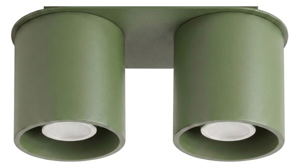 Sollux Lighting Stropní svítidlo ORBIS 2 olivově zelené