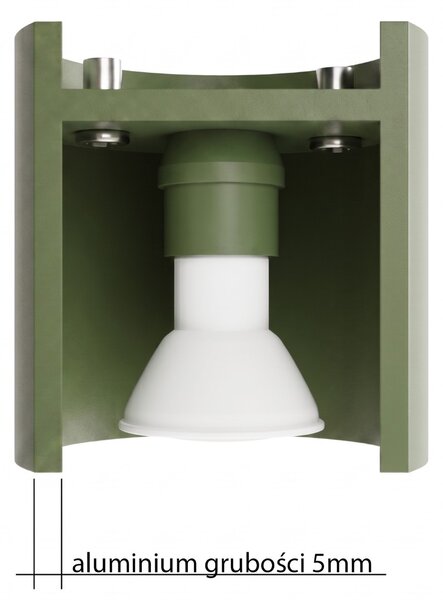 Sollux Lighting Nástěnné svítidlo ORBIS 1 olivově zelené