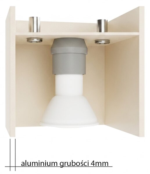 Sollux Lighting Nástěnné svítidlo QUAD 1 béžové